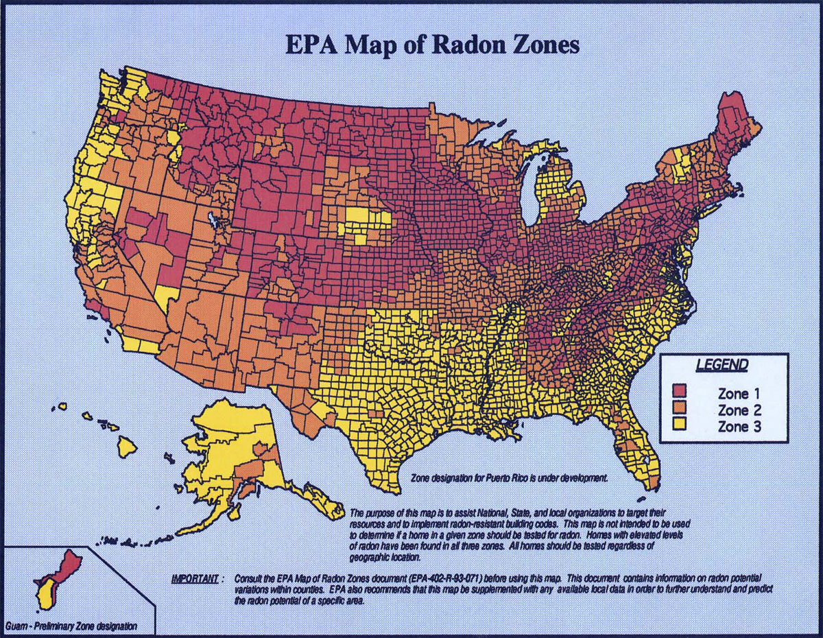 EPA-Radon-USA-Map