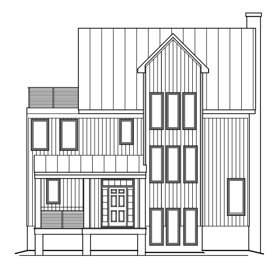 Premium Vector  Modern private residential house hand drawn contour  black and white sketch illustration