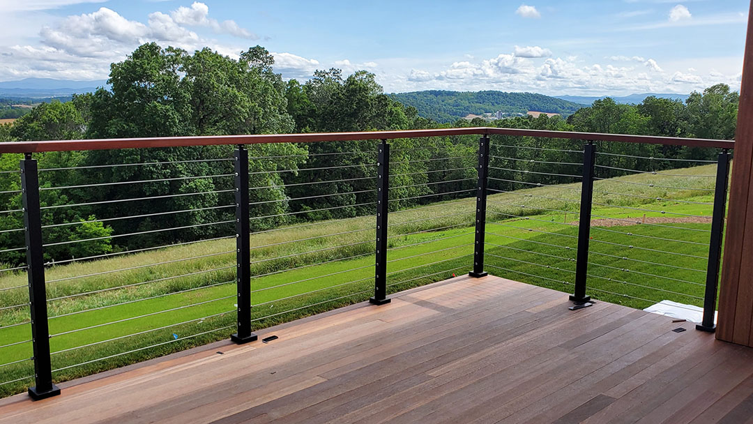 modern home harrisonburg view from deck