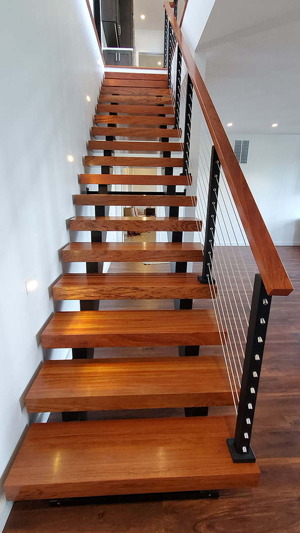 modern home harrisonburg interior stairs