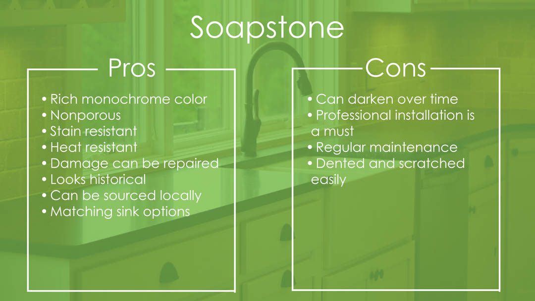 Soapstone Pros and Cons