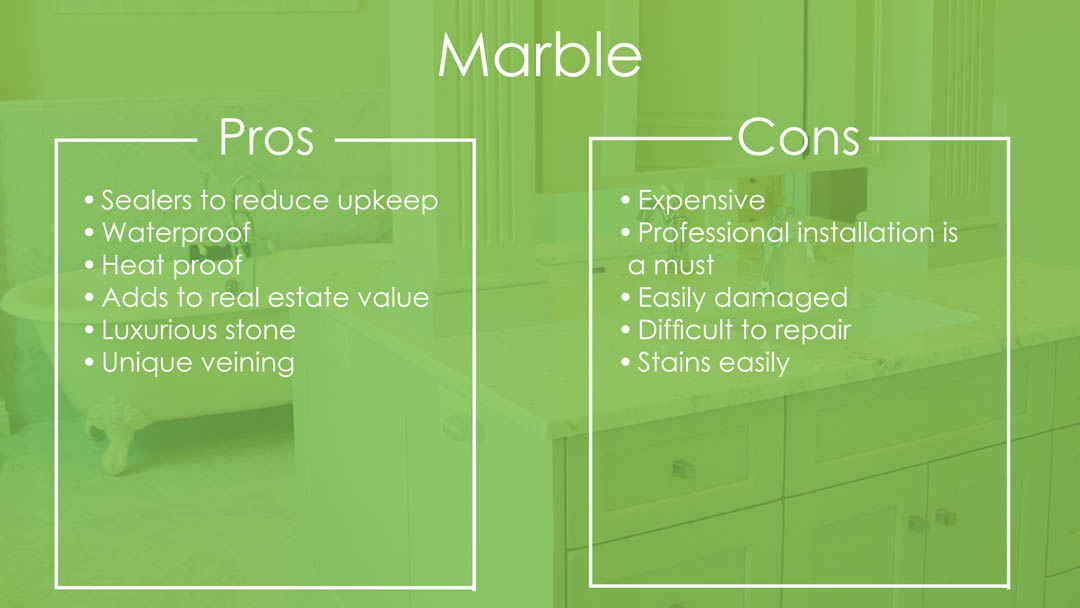 Marble Pros and Cons