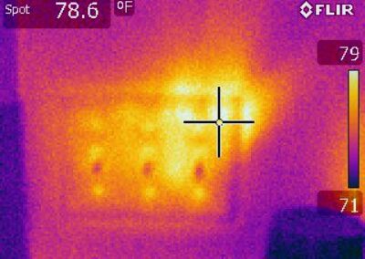 thermal image of outlet.