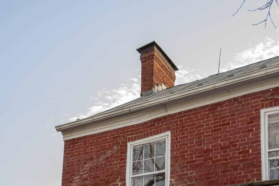 Historic Home roof and chimney.