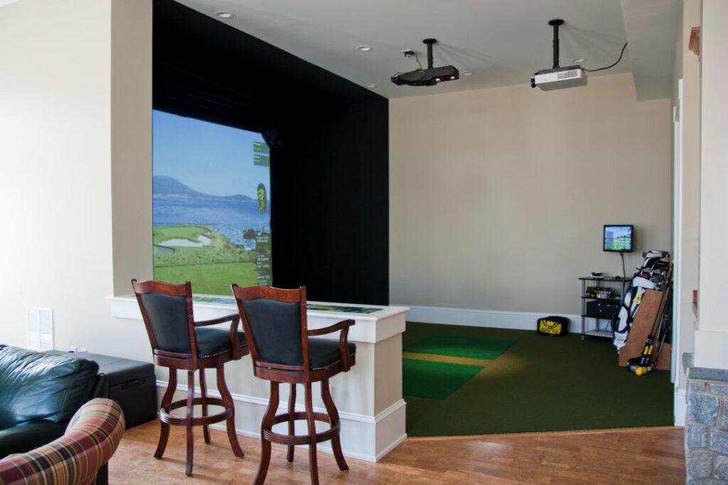 Indoor Golf Simulator.